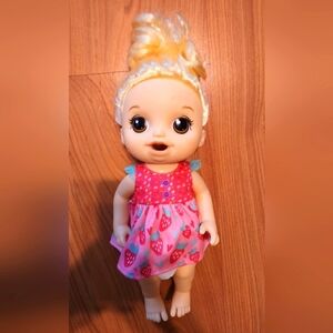Hasbro Baby Alive Blonde Girl EUC